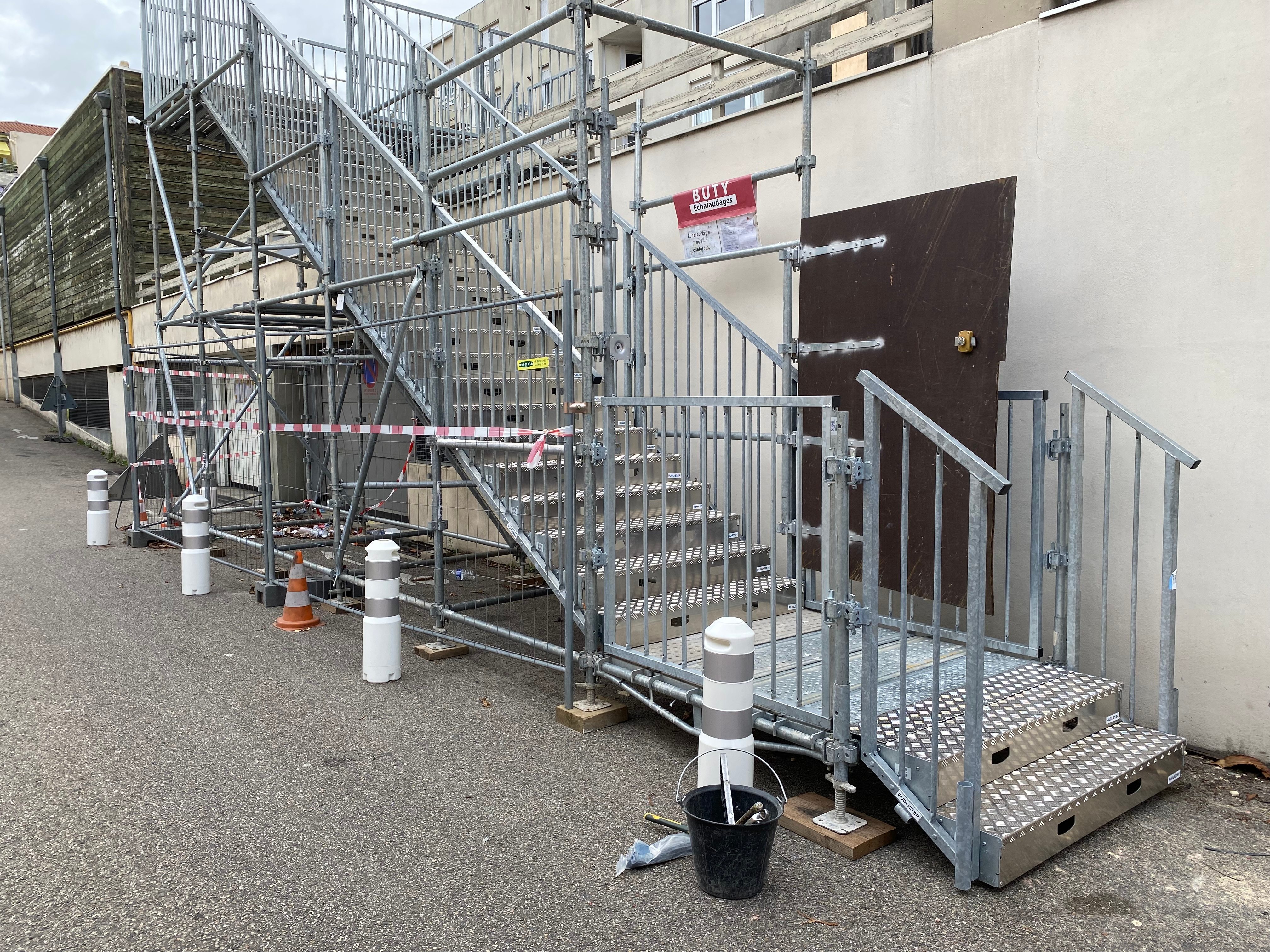 Démontage d'échafaudages